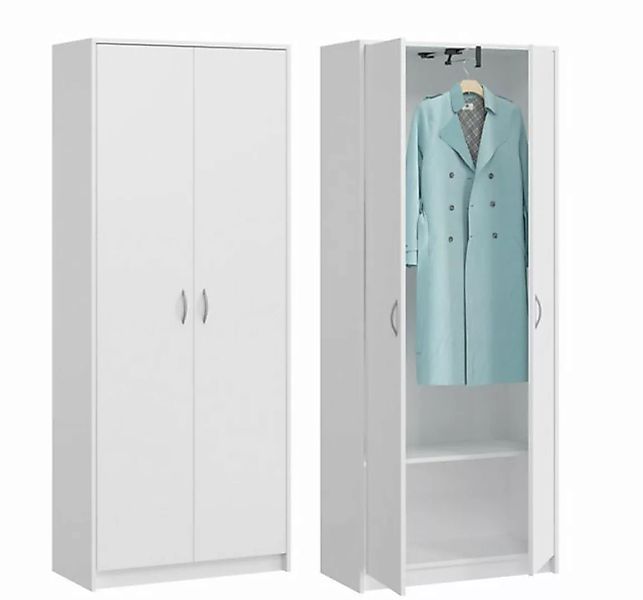 Home Collective Garderobenschrank Garderobe Mehrzweckschrank weiß 74cm Brei günstig online kaufen