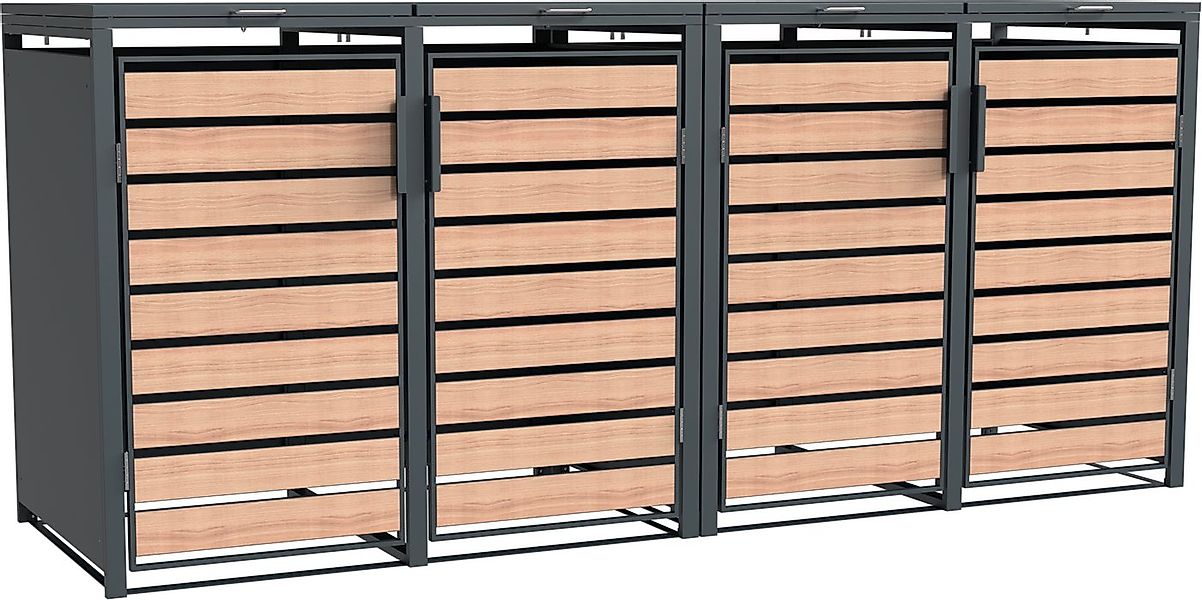 WESTMANN Mülltonnenbox Lacina, Platz für 4 Mülltonnen je 240 L, BxHxT: 264x günstig online kaufen