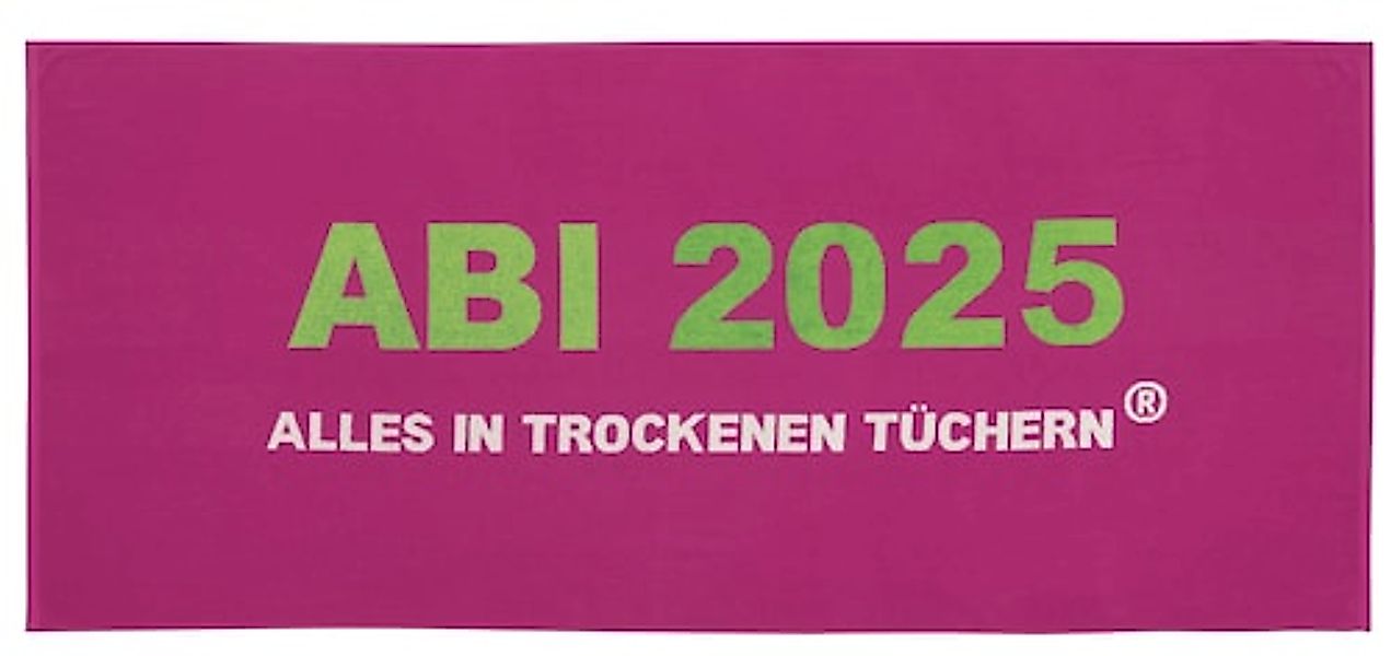 Egeria Strandtuch »ABI 2025« 75x180 cm, "ABI 2025-Alles in trockenen Tücher günstig online kaufen