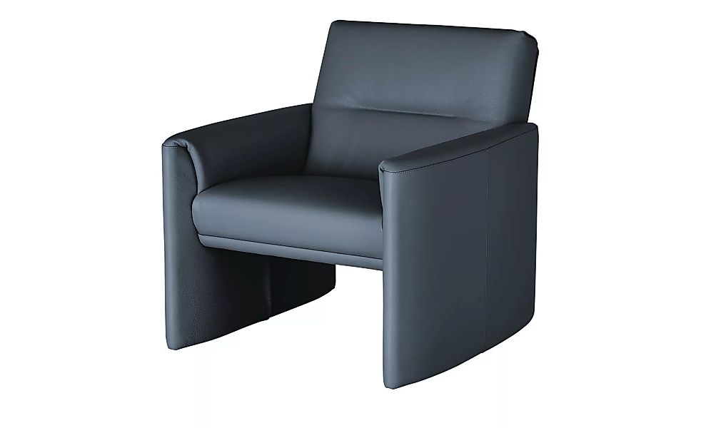 Ledersessel, hoch - blau - 83 cm - 83 cm - 89 cm - Polstermöbel > Sessel > günstig online kaufen