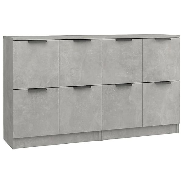 vidaXL Sideboards 2 Stk Betongrau 60x30x70 cm Holzwerkstoff 3115807 günstig online kaufen