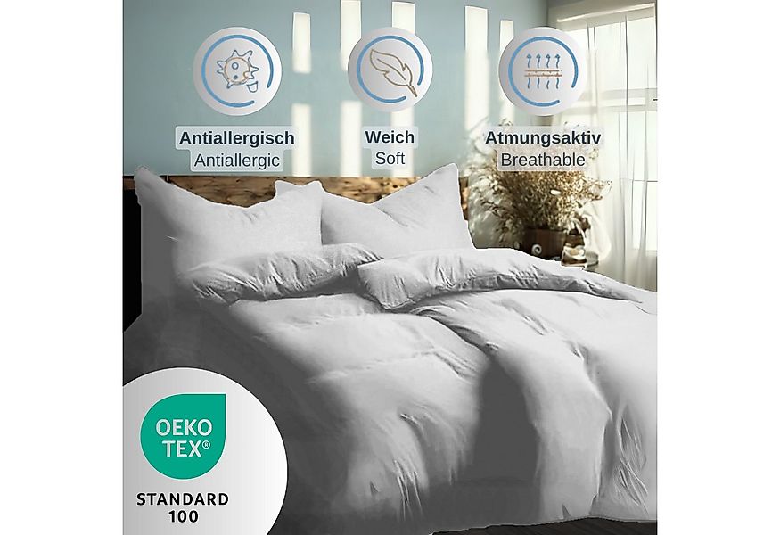 Komfortec Bettwäsche Premium, 135 x 200 bis 220 x 240 cm, 6 verschiedene Gr günstig online kaufen