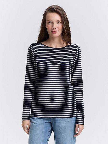 TOM TAILOR Langarmshirt T-Shirt Langarmshirt mit Streifenmuster günstig online kaufen