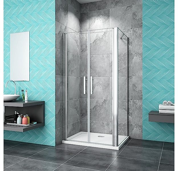 duschspa Eckdusche 6mm Duschkabine Duschtür Pendeltür Schwingtür mit Seiten günstig online kaufen