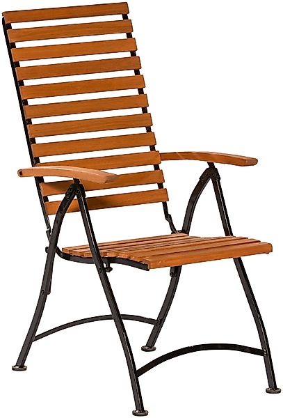 MERXX Gartensessel 1 Stk. tlg. Eukalyptusholz, klappbar, verstellbar, braun günstig online kaufen