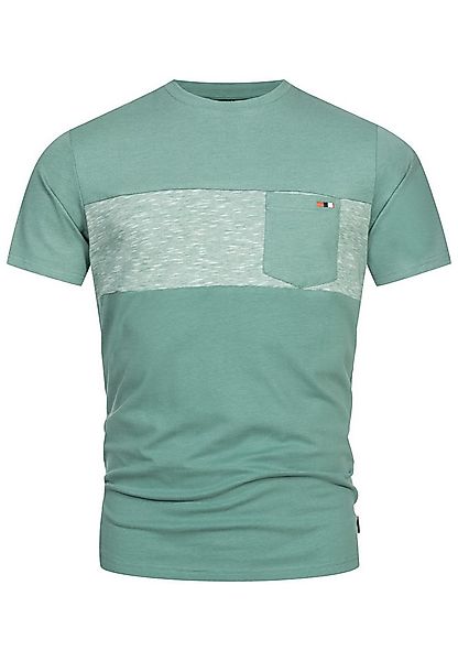 Indicode T-Shirt Herren INSprings Shirt Tee Herrenshirt mit dezenter Brustt günstig online kaufen