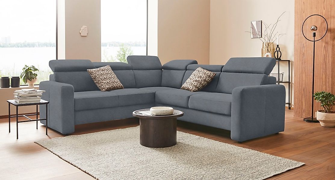 sit&more Ecksofa "Bologna L-Form" Kopfteilverstellung, wahlweise mit Bettfu günstig online kaufen