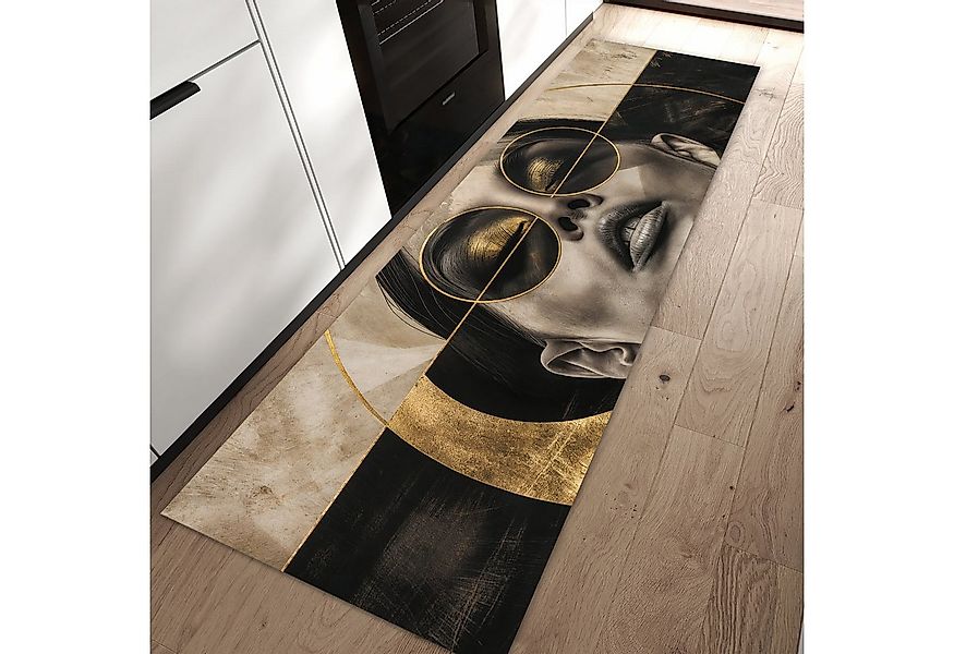 Primedeco Teppich Küchenteppich Abstrakte Sonnenbrille PVC rutschfest abwas günstig online kaufen