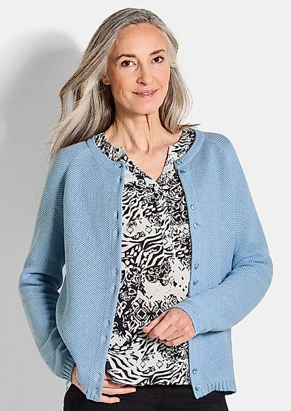 GOLDNER Strickjacke Kurzgröße: Strickjacke aus reiner günstig online kaufen