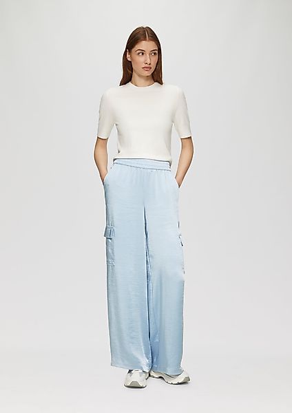 s.Oliver Stoffhose Satinierte Cargohose im Relaxed günstig online kaufen