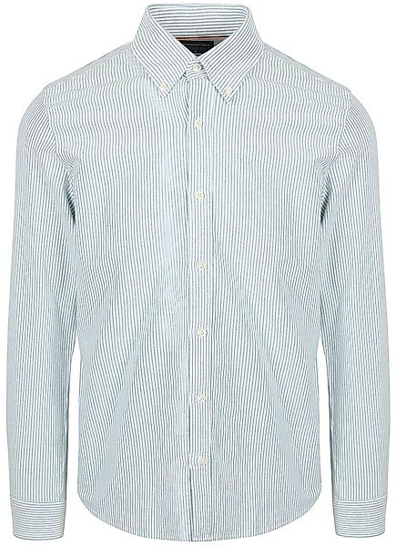 Steppin' Out Hemd Oxford Streifen Hellgrün - Größe M günstig online kaufen