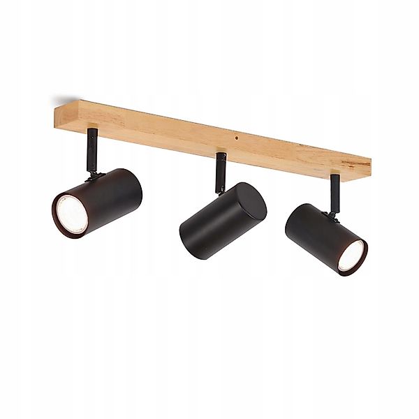 Nettlife Deckenstrahler Holz 1/2/3 Flammig Deckenspots günstig online kaufen