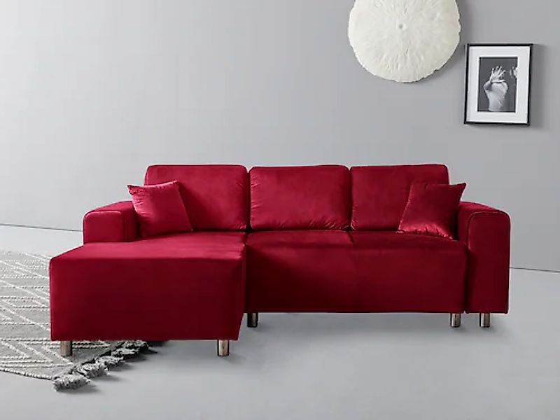 Home affaire Ecksofa »Györ«, L-Form, wahlweise mit Bettfunktion und Bettkas günstig online kaufen