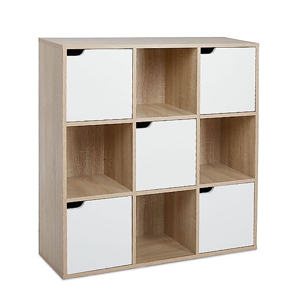 Mondeer Bücherregal Bücherschrank, Aufbewahrungsregal, 9 Fächer günstig online kaufen