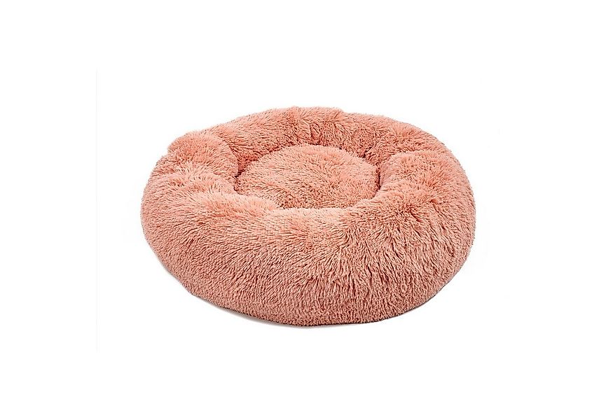lionto Tierkissen Rundes Haustierbett in Donutform aus Plüsch, rosa, mit An günstig online kaufen