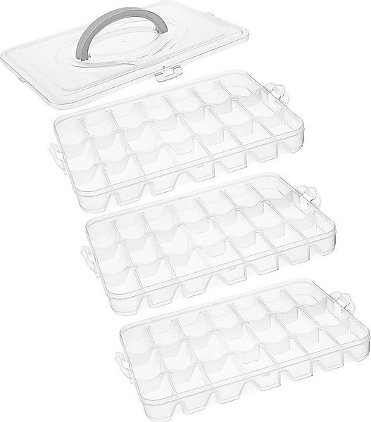 VBS Aufbewahrungsbox Stapel-Sortierbox (4 St), 3 x 21 Fächern günstig online kaufen