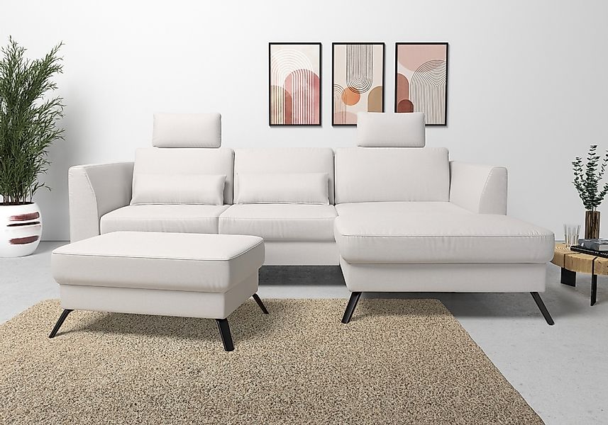 sit&more Ecksofa "Olsen L-Form", inklusive Sitztiefenverstellung, wahlweise günstig online kaufen