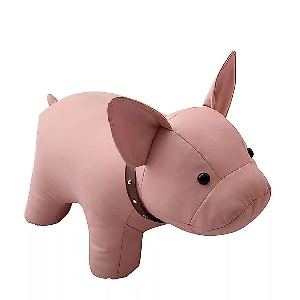 Kinderzimmer Hocker Schwein in Rosa Kunstleder günstig online kaufen