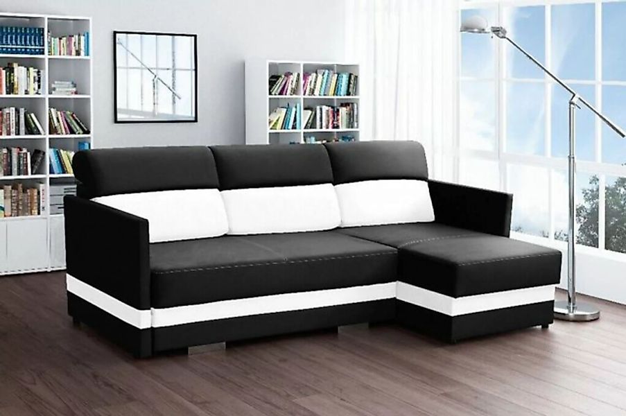 JVmoebel Ecksofa, Ecksofa mit Schlaffunktion Bettfunktion Kasten Bett Sofa günstig online kaufen