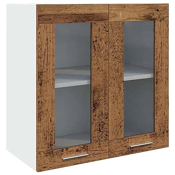 vidaXL Küchen-Wandschrank Lyon mit Glastüren Altholz-Optik 60x31x60 cm 8561 günstig online kaufen