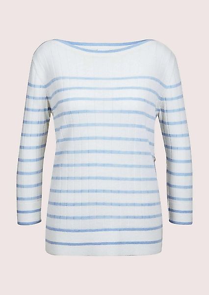 MADELEINE Longpullover "Pullover Ringel-Pullover aus Rippstrick" günstig online kaufen