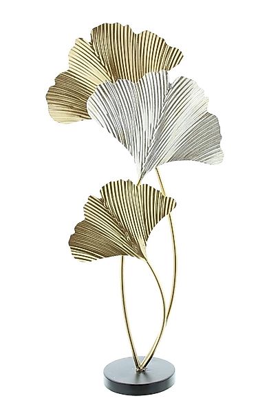 Dekoleidenschaft Dekofigur "Gingko" Blätter aus Metall günstig online kaufen