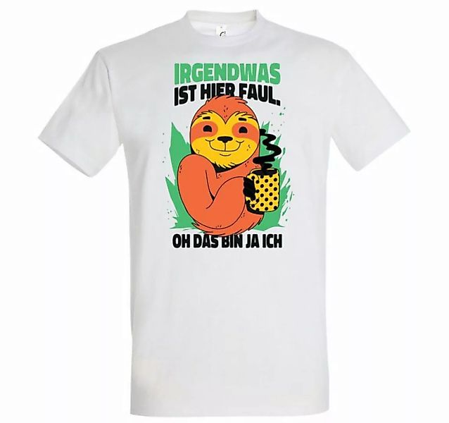 Youth Designz T-Shirt Irgendwas ist Hier Faul Herren Shirt Mit Lustigem Auf günstig online kaufen