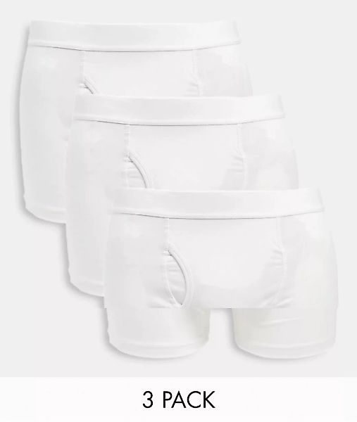 Weekday – Johnny – Unterhosen-Set in Weiß im 3er-Pack günstig online kaufen