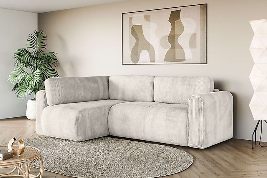 INOSIGN Ecksofa »Zacharia wahlweise Schlafsofa mit Bettkasten, B/T/H 250/16 günstig online kaufen