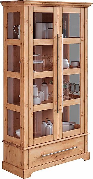 Home affaire Vitrine »Meliss«, Höhe 169 cm, Breite 94 cm, 2-türig, Kiefer m günstig online kaufen
