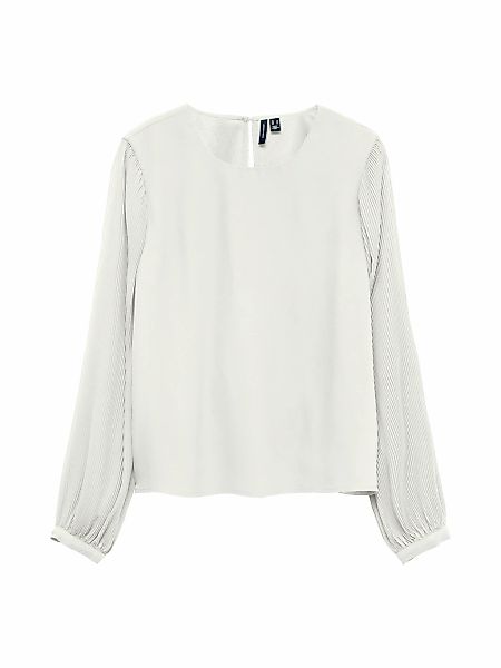 Vero Moda Blusenshirt "VMSIGNE LS PLISSE TOP WVN" mit Schlingenverschluss günstig online kaufen