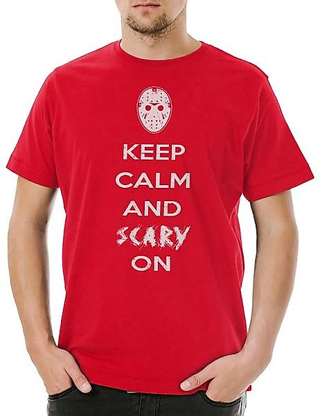Urban Backwoods Print-Shirt Keep Calm And Scary On Herren T-Shirt The Frida günstig online kaufen