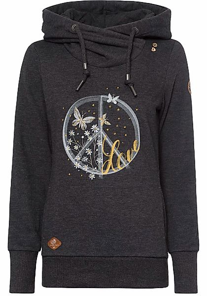 Ragwear Sweater "GRIPY BUTTON PEACE O", mit Statement-Print günstig online kaufen