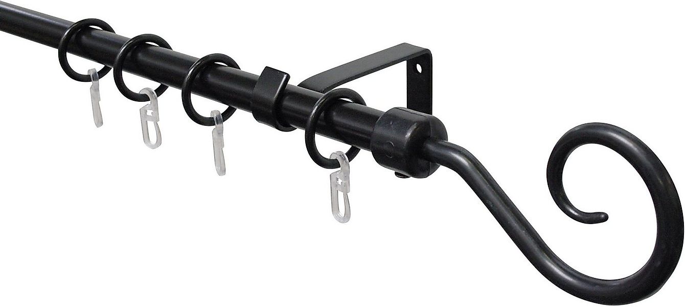 GARDINIA Gardinenstange Set Metall, 1-läufig, ausziehbar, verschraubt, Alum günstig online kaufen