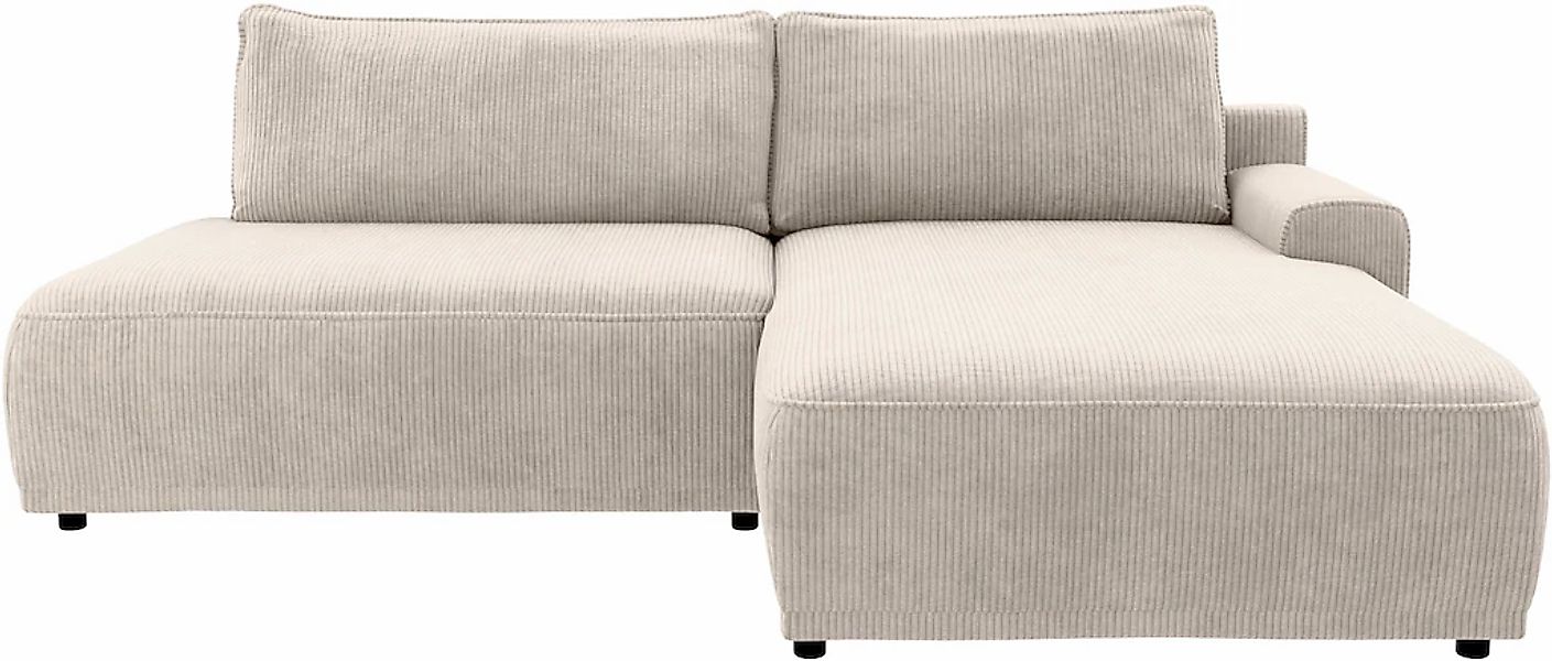 TRENDMANUFAKTUR Ecksofa "Fordon II, Schlafsofa mit Bettkasten, Couch in L-F günstig online kaufen