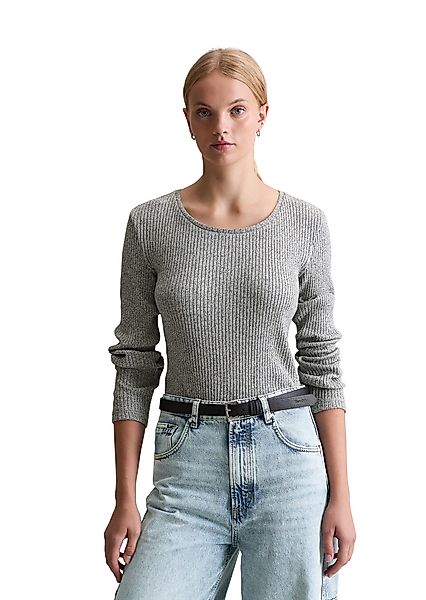 Marc O'Polo DENIM Langarmshirt aus Rippjersey günstig online kaufen