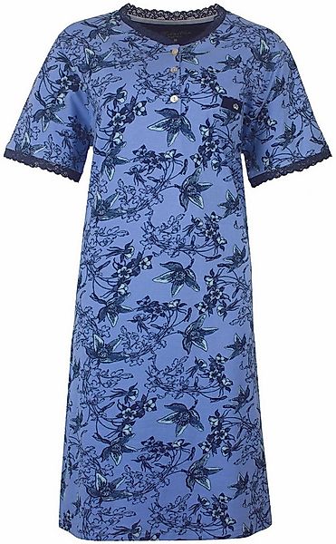 Medaillon Nachthemd Damen Schlafshirt mit kurzem Arm (1-tlg) Baumwolle günstig online kaufen