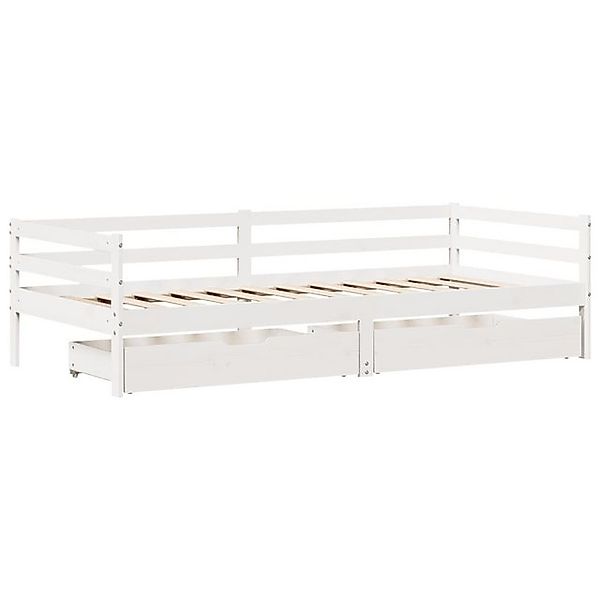 vidaXL Bett, Tagesbett mit Schubladen 90x200 cm Massivholz Kiefer günstig online kaufen
