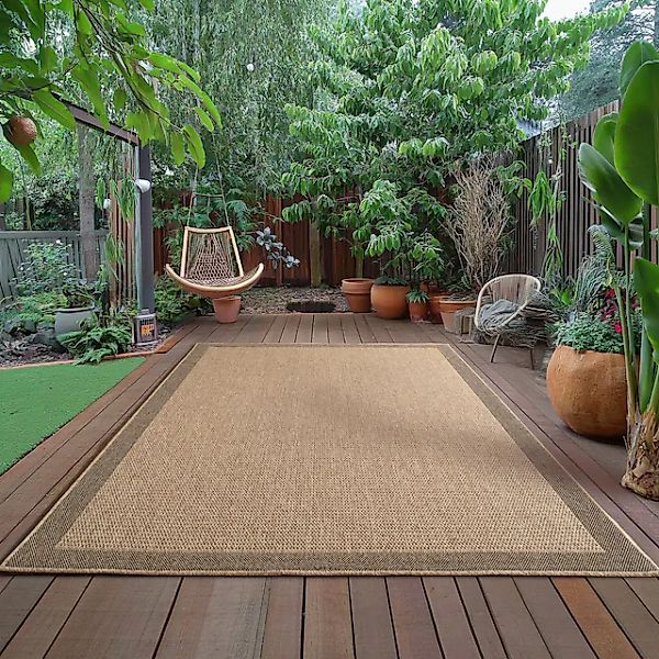 Ayyildiz Teppiche Outdoorteppich »TIMBER 1402«, rechteckig, 5 mm Höhe, Läuf günstig online kaufen