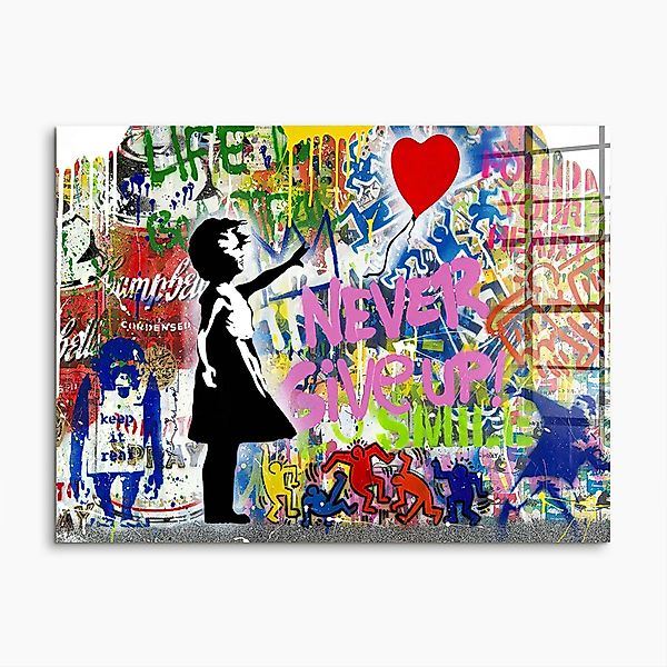 Next Level Canvas Wandbild Never Give günstig online kaufen
