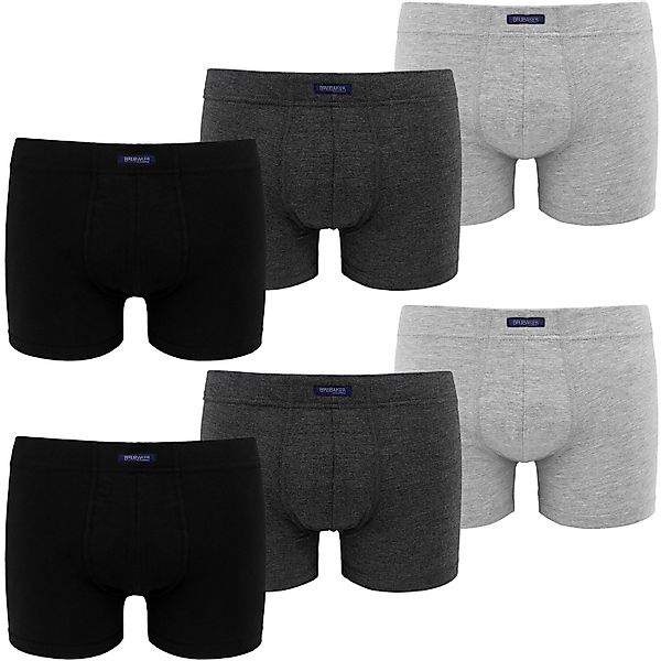 BRUBAKER Boxershorts 6er Pack Retro Unterhosen aus Baumwolle - Herren Unter günstig online kaufen
