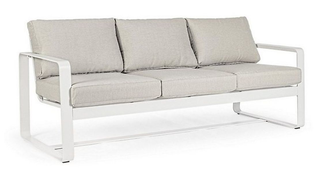 Natur24 Sofa Sofa Merrigan 194x78x84cm Aluminium Sofa Couch Polster günstig online kaufen