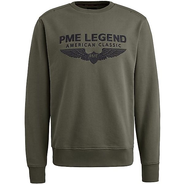 PME LEGEND Strickpullover CREWNECK SOFT TERRY WITH LOGO aus Baumwolle günstig online kaufen