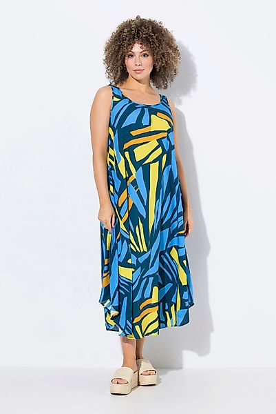 Ulla Popken Maxikleid Midikleid abstrakter Druck günstig online kaufen