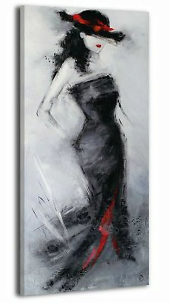 YS-Art™ "Gemälde Acryl ""Schöne Fremde"" handgemalt auf Leinwand 115x50 cm" günstig online kaufen