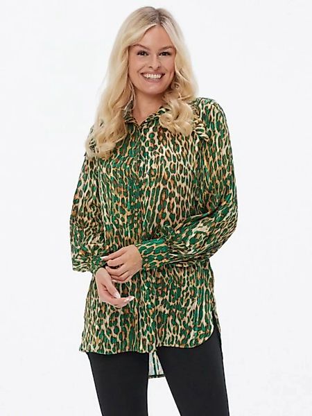 Sarah Kern Longbluse Hemd koerpernah mit Leopardenmuster günstig online kaufen