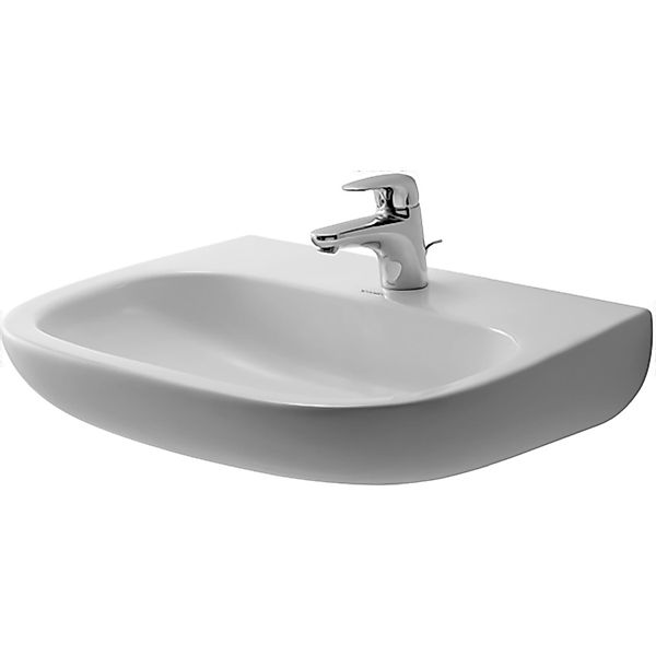 Duravit Waschbecken D-Code Med 55 cm Weiß mit 1 Hahnloch günstig online kaufen