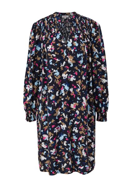 s.Oliver Minikleid Kleid Viskosekleid mit Smok-Details günstig online kaufen
