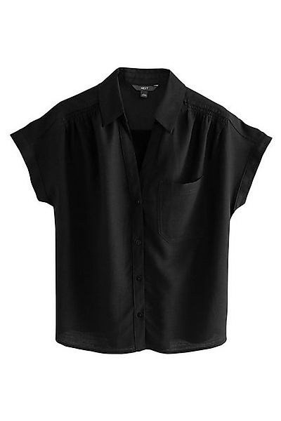 Next Kurzarmhemd Kurzarmbluse mit Leinenanteil (1-tlg) günstig online kaufen