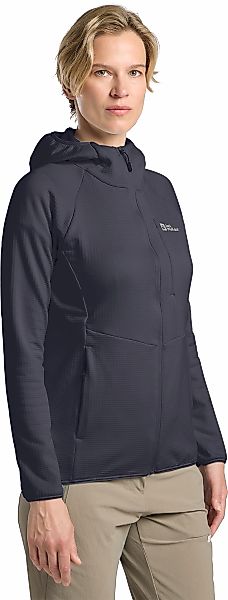 Jack Wolfskin Kapuzenfleecejacke "KOLBENBERG HOODED FZ W", Gitterfleece, Üb günstig online kaufen